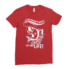 the best catch of his life! Ladies Fitted T-Shirt