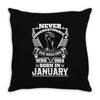 Never Underestimate Dog Rescuer Who Was Born January Throw Pillow