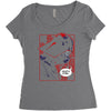 death star sorrows Women's Triblend Scoop T-shirt