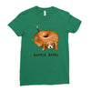 beagle bagel Ladies Fitted T-Shirt