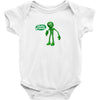 green man dance says hello 2018 Baby Bodysuit