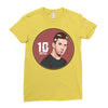 messi top Ladies Fitted T-Shirt