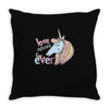 Forever Unicorn Throw Pillow