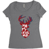 merry cristmas Women's Triblend Scoop T-shirt