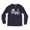 zombies hate fast food Long Sleeve Shirts