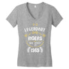 legendary riders are born in 1969 Women's V-Neck T-Shirt