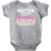 it' ok to stare at my cupcakes they are delicious Baby Bodysuit