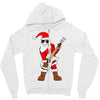 rock star santa claus father christmas Zipper Hoodie