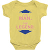 the man   the legend funny Baby Onesie