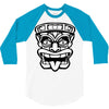 tiki mask hawaiian 3/4 Sleeve Shirt