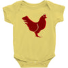 chiken red Baby Bodysuit