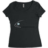 fish hooded Women's Triblend Scoop T-shirt