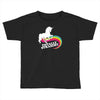 totally straight funny rainbow unicorn Toddler T-shirt
