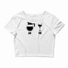 am pm Crop Top
