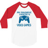 my favorite exercise is video games 3/4 Sleeve Shirt