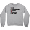i have 2 daughter Crewneck Sweatshirt