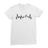 Heart Beats Mountain Ladies Fitted T-Shirt