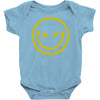evil smiley emoticon Baby Onesie