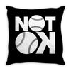 not ok baseball Throw Pillow