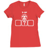 1 up mushroom nintendo mario snes gaming tee Ladies Fitted T-Shirt