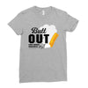 Butt Out Lung Cancer Awareness Ladies Fitted T-Shirt