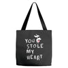 you stole my heart 4 Tote Bags