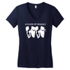 steven seagal flock of seagals seagulls Women's V-Neck T-Shirt