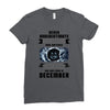 Never Underestimate A Man Who Watches Black Mirror And Was Born in Ladies Fitted T-Shirt
