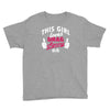 this girl loves drag racing Youth Tee