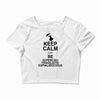 keep calm and be supercalifragilisticexpialidocious t shirt mary poppi Crop Top