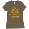 i'm scary enough Ladies Fitted T-Shirt