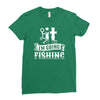 going fishing Ladies Fitted T-Shirt