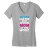 My Son Has The Most Awesome Mom In The World Women's V-Neck T-Shirt