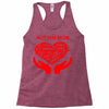 autism mom my heart Racerback Tank