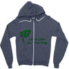 life life on the veg Zipper Hoodie