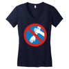 no quenelle! Women's V-Neck T-Shirt