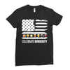 celebrate diversity - funny beer drinking Ladies Fitted T-Shirt