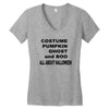 all about halloween. Women's V-Neck T-Shirt