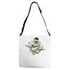 lets rock!!! black Adjustable Strap Totes