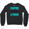 coffee books and rain Crewneck Sweatshirt