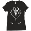 pixel tuxedo Ladies Fitted T-Shirt