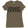 orgasm donor (3) Ladies Fitted T-Shirt