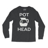 pot head coffee lover Long Sleeve Shirts