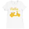 retro kult vespa 50 t shirt scooter roller s m l xl xxl Ladies Fitted T-Shirt