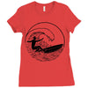 surf vibes Ladies Fitted T-Shirt
