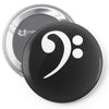 bass cleff funny Pin-back button