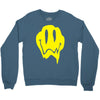 melting acid smiley face Crewneck Sweatshirt