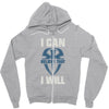 i can  i will Zipper Hoodie