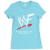world wrestling Ladies Fitted T-Shirt