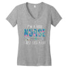 i'm a good nurse i just cuss a lot Women's V-Neck T-Shirt